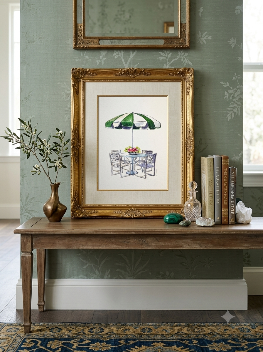 Augusta Umbrella and Table